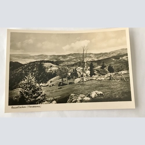 AK, Nessellachen, Panoramablick, Berge (110208 BW)