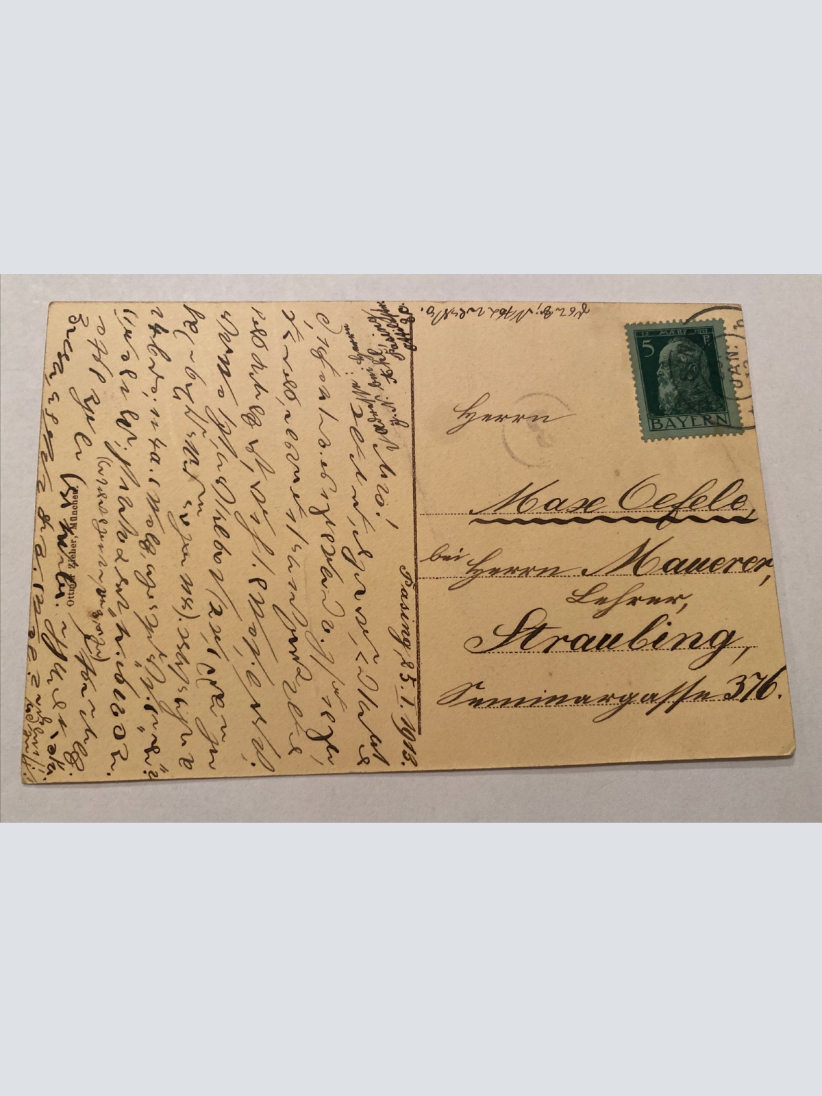 Passing Lehrerbildungs Anstalt Bayern Karte Beschädigt