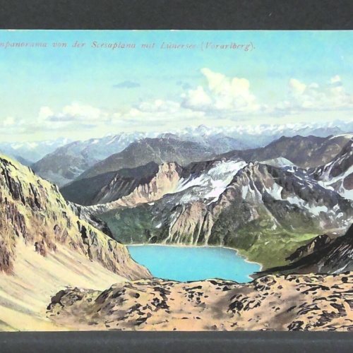 Alpenpanorama von der Scesaplana mit Lünersee Vorarlberg JW 00243 F
