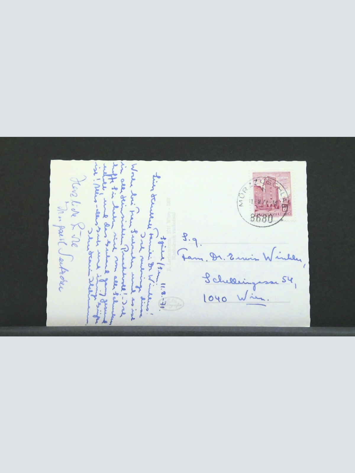 Höhenkurort Spital am Semmering Steiermark Bahnstrecke JW 401222 F