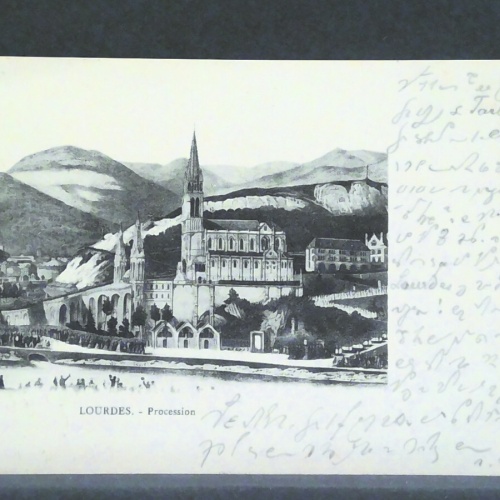 Lourdes Frankreich Procession Wallfahrt Kirche JW 4405 F