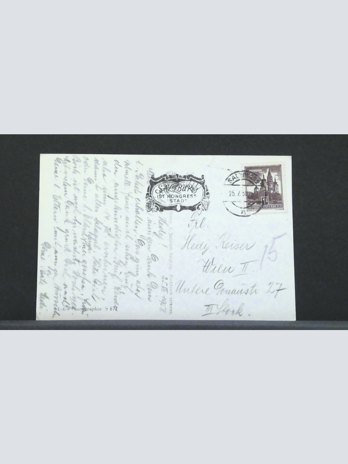 Salzburg Festspielhaus Schloß Hohensalzburg JW 410229 F