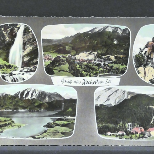 Gruß aus Kockl am See Wasserfall Kraftwerk Denkmal JW 4435 F