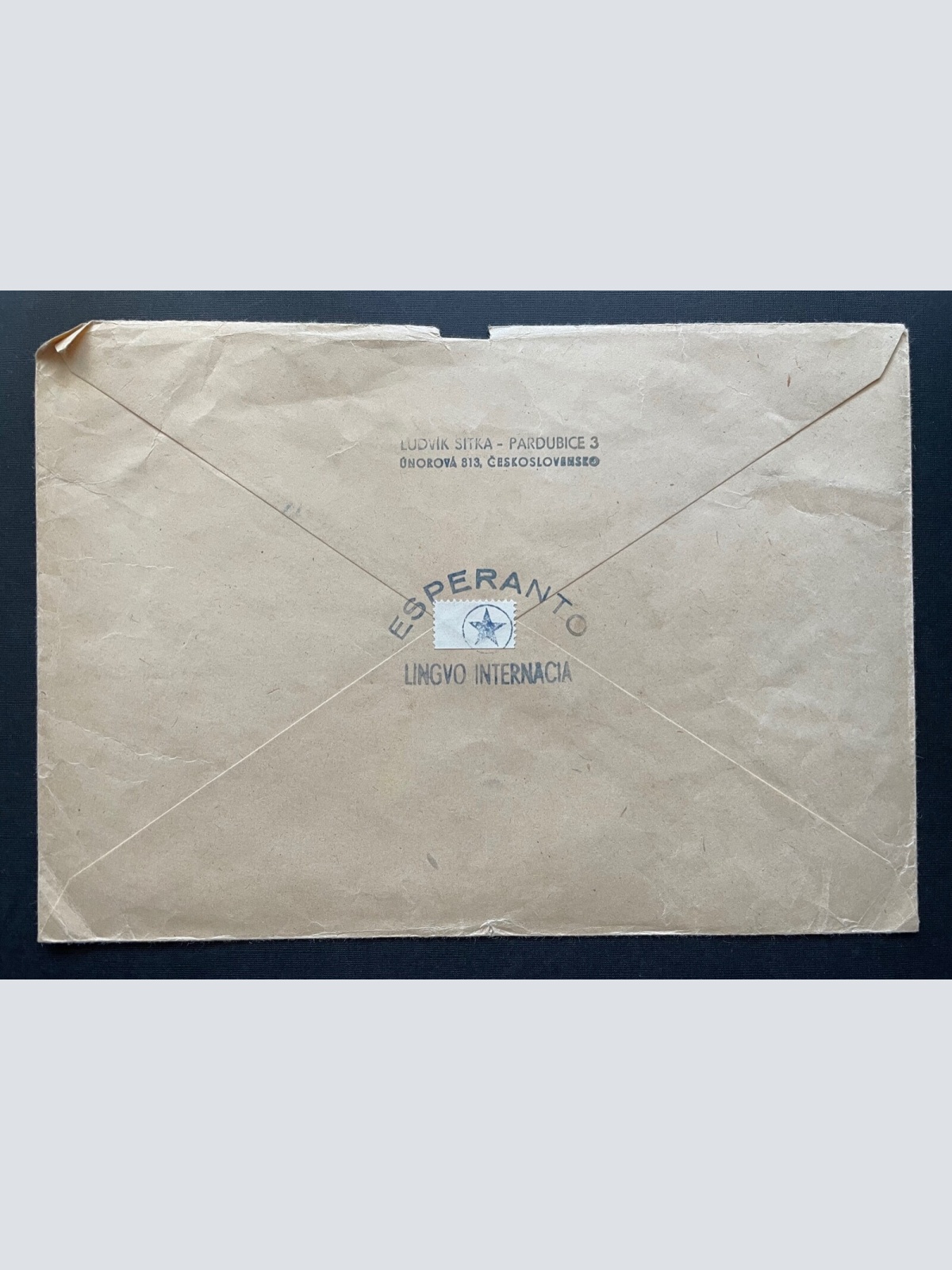 Brief Esperanto Pardubice CSSR OÖ Reco Brno26 1957 ca.22,9x16cm 410339