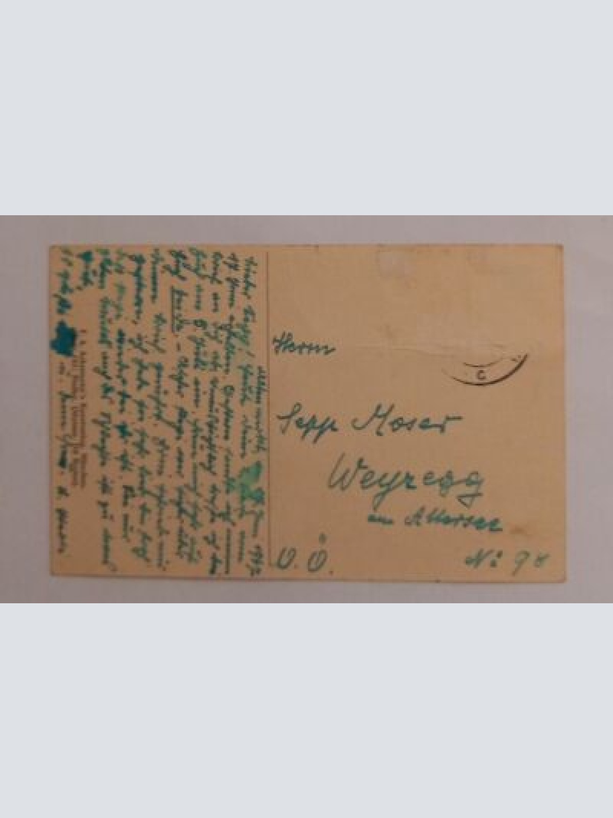 Künstlerkarte Odysseus und Nausikaa 600645A gr