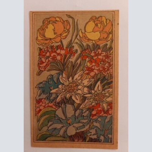 Künstlerkarte Blumenstrauß 600646A gr