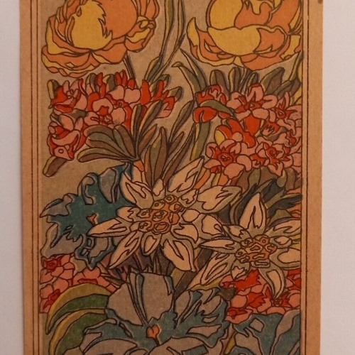 Künstlerkarte Blumenstrauß 600646A gr D