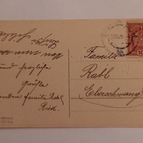 Grußkarte Viel Glück im neuen Jahr Haus im Winter 600662A gr