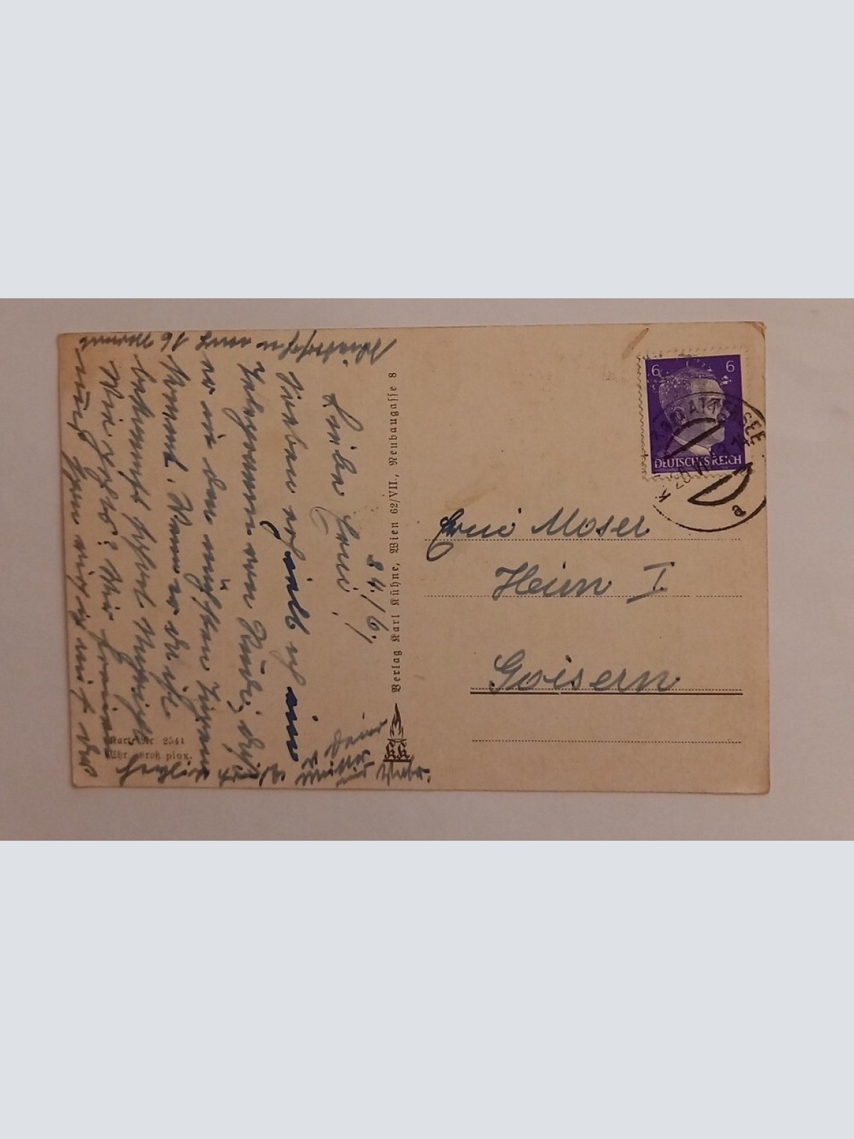 Künstlerkarte Mädchen mit Gießkanne und Blumentopf 600668A gr D