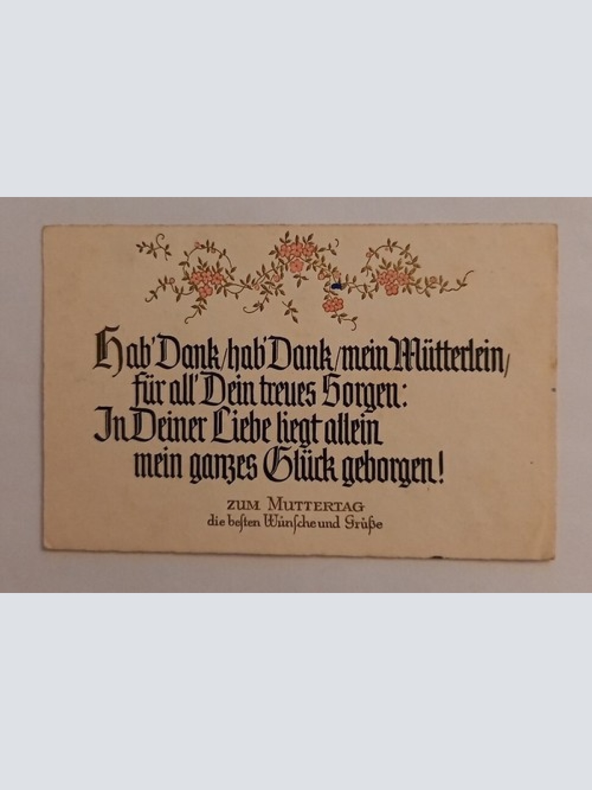 Glückwunschkarte zum Muttertag die besten Wünsche 600672A gr D