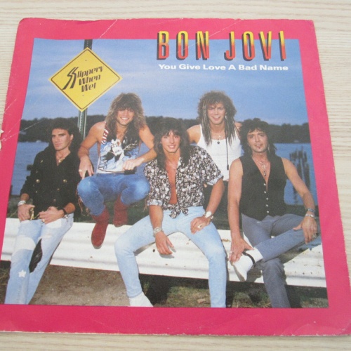 Single /   Bon Jovi ?– You Give Love A Bad Name    /  NL   PRESS /