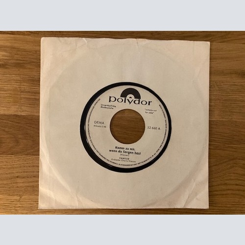Camillo Felgen - Komm Zu Mir, Wenn Du Sorgen Hast (7", Single, Promo)