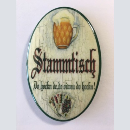Nostalgie flaschenöffner magnet stammtisch bierglas spielkarten