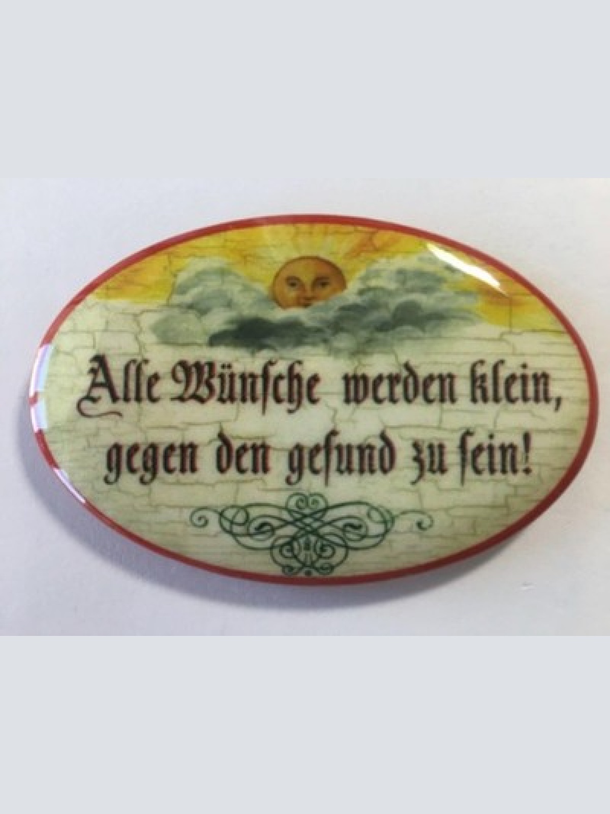 Nostalgie flaschenöffner magnet alle wünsche werden klein gesundheit sonne