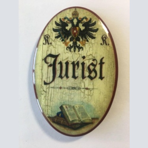 Nostalgie flaschenöffner magnet jurist gesetzesbücher