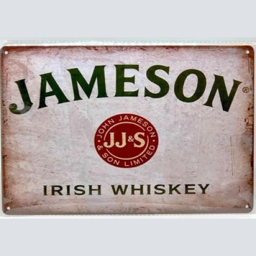 Nostalgie Vintage Retro Schild "JAMESON IRISH WHISKEY" 30x20 12095