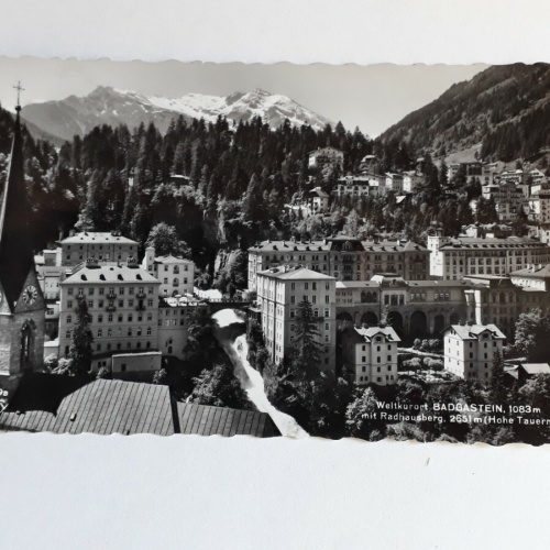 Weltkurort BADGASTEIN, 1083m mit Radhausberg, 2651m(Hohe Tauern) 40100FH