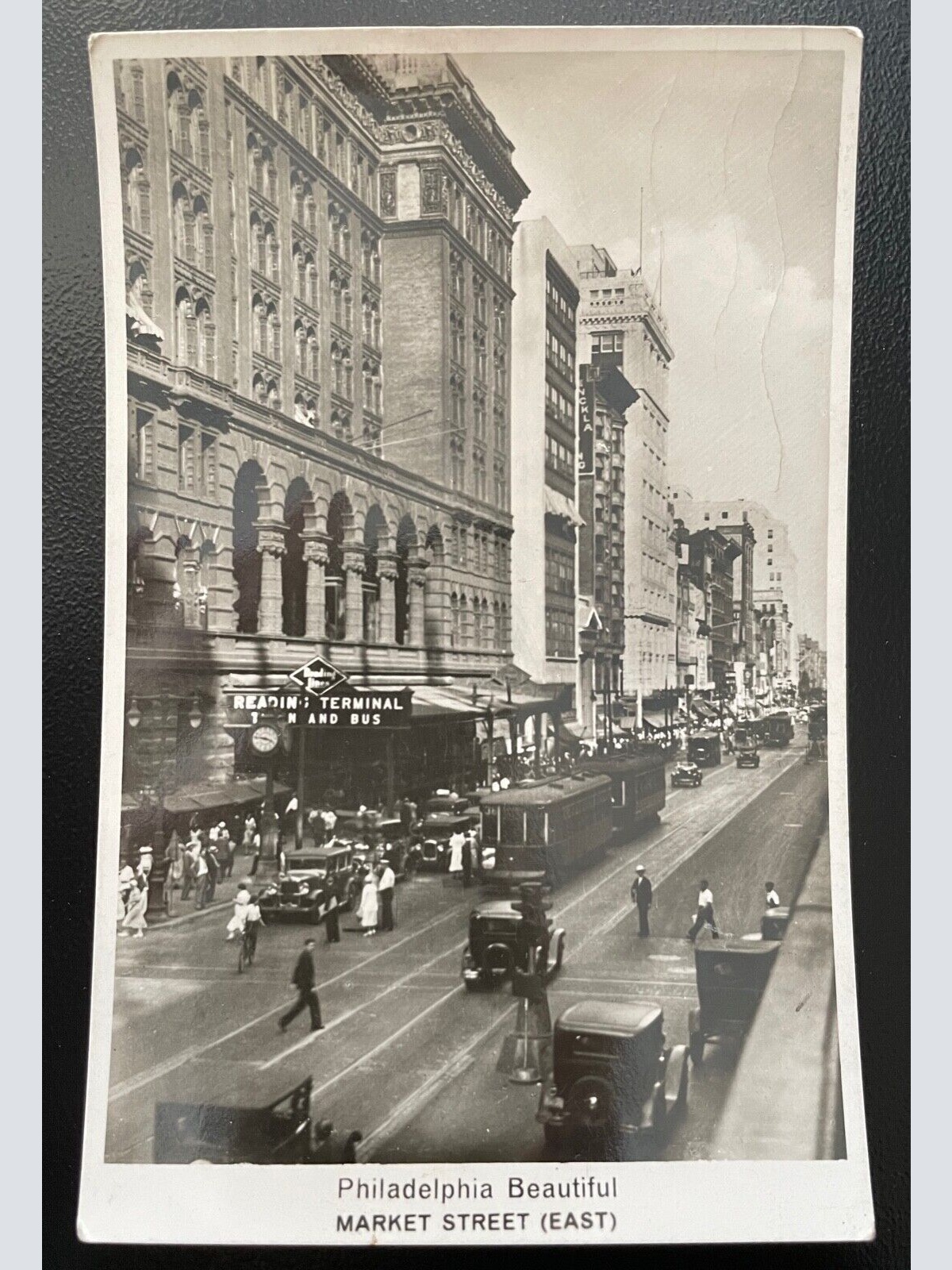 Philadelphia Beautiful Market Street East Auto Strassenbahn USA 410067
