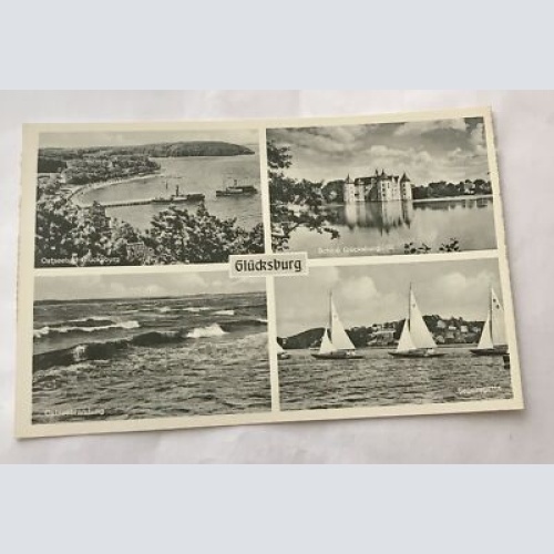 Glücksburg, Ostseebrandung, Segelregatta (110304 BW!)