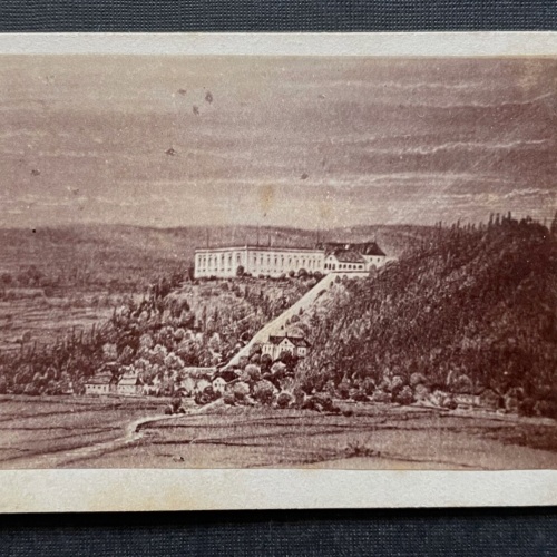 Foto Gebäude Berg Jos.Jarosch Freystadt  CDV ca.10,4x6,1cm 410075 ShOÖ