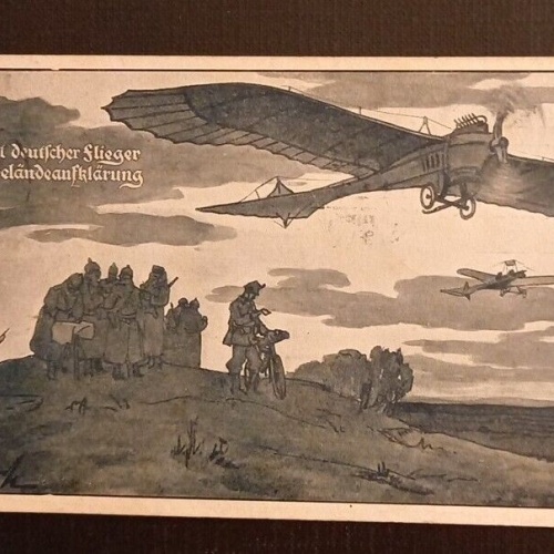 Ansichtskarte Militaria Abfahrt Deutscher Flieger Zur Geländeaufklärung 600731A