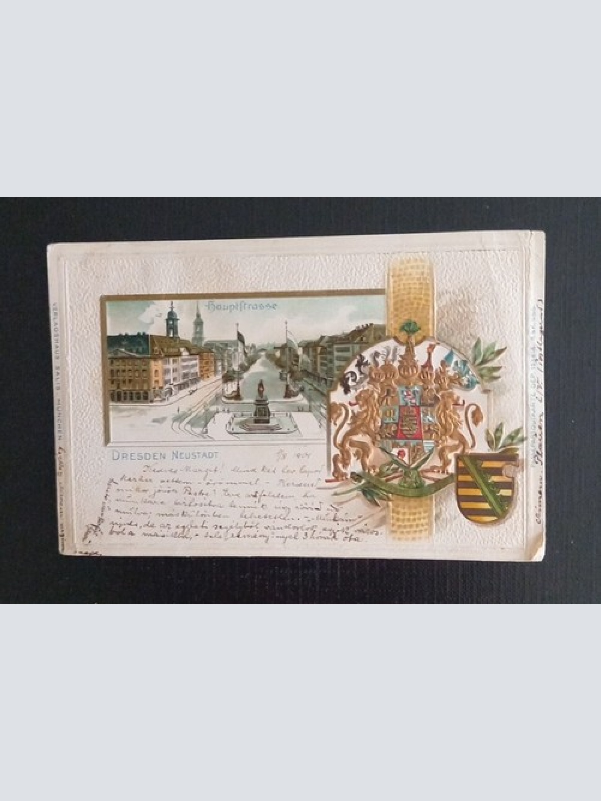 Dresden Neustadt Prägekarte 165285 Ga