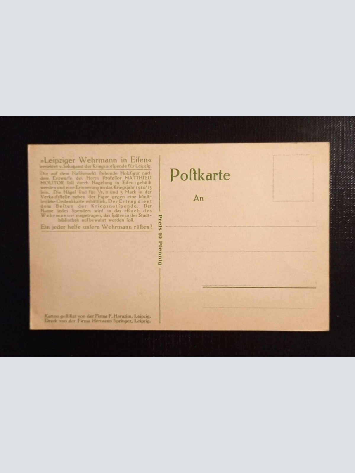 Leipziger Wehrmann Aus Eisen 5371 Ga G