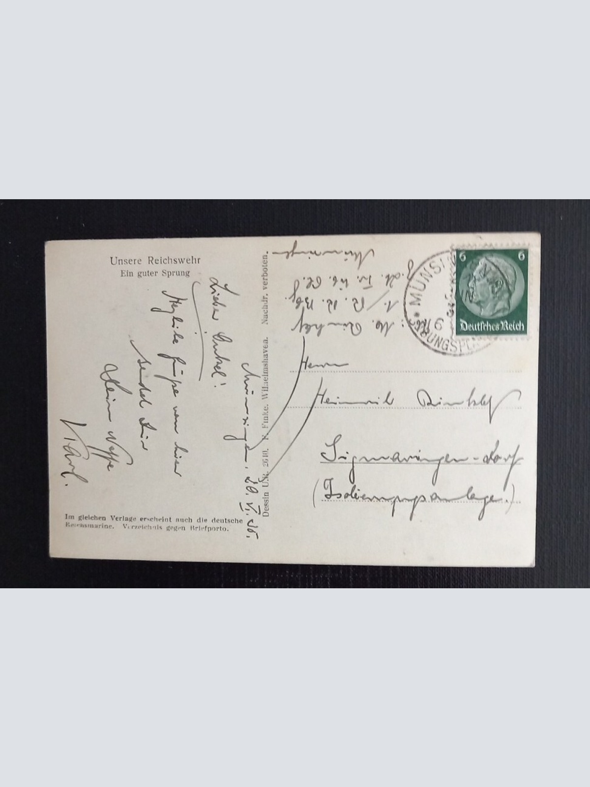 II WK Unsere Reichswehr Reiter Mit Pferd 165335 Ga G