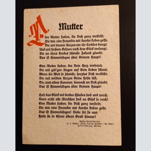 Mutter Gedicht 165373 Ga G