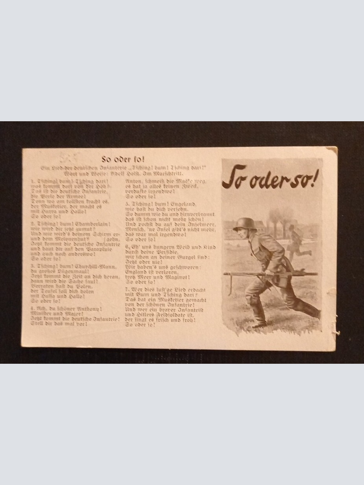 II WK Lied So Oder So 2834 Ga G