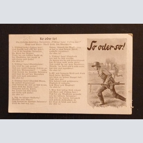 II WK Lied So Oder So 2834 Ga G