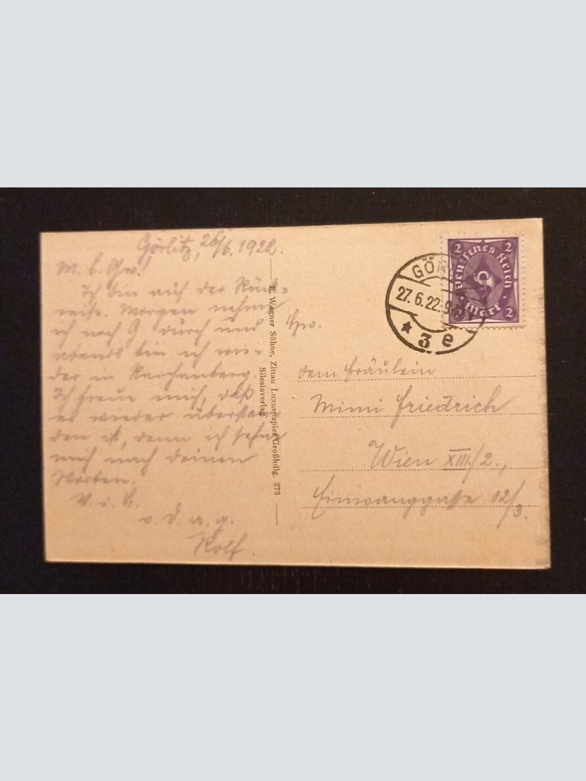 Görlitz Postplatz Polen 63214 Ga G