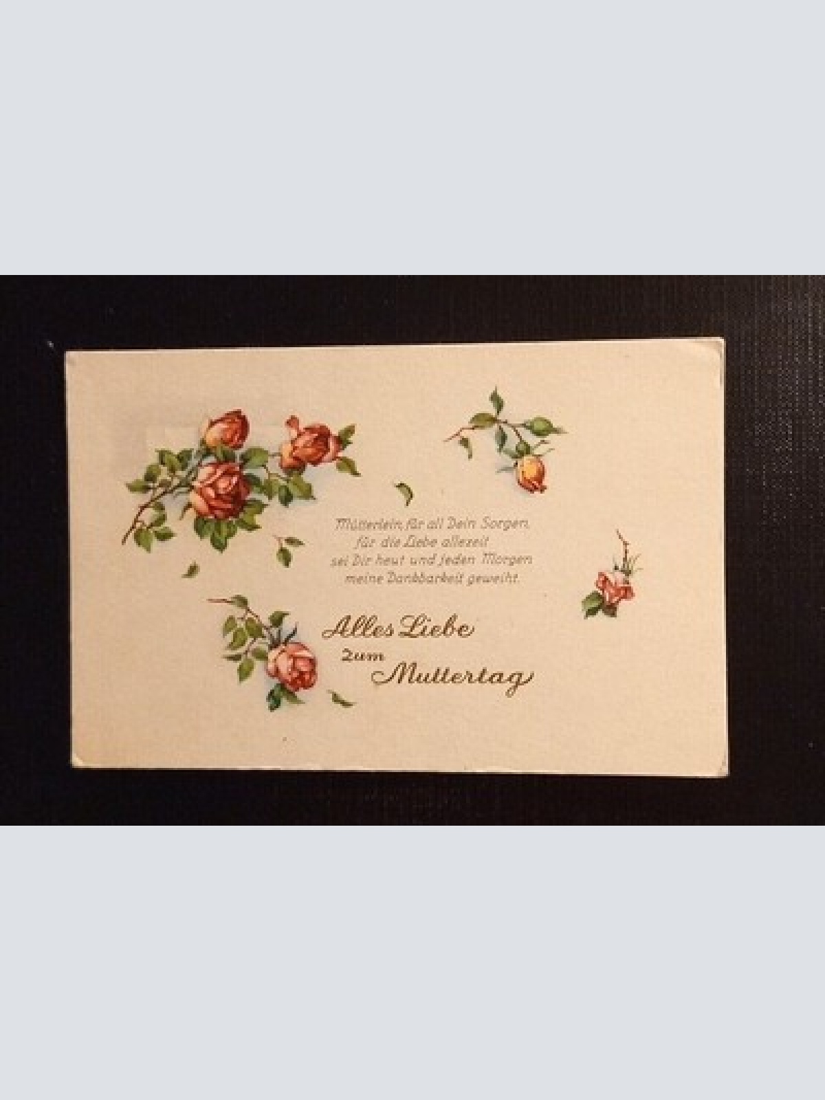 Ansichtskarte Alles Liebe Zum Muttertag Rosen 165269 Ga G