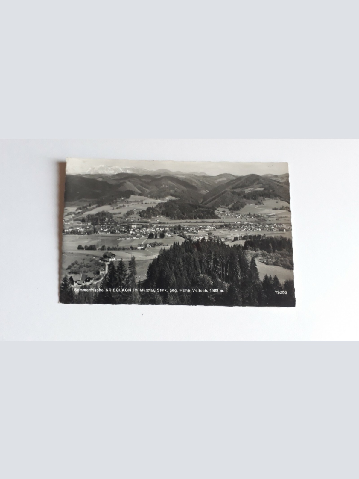 Sommerfrische Krieglach im Mürztal, Stmk. geg. Hohe Veitsch, 1982 m. 40002FH