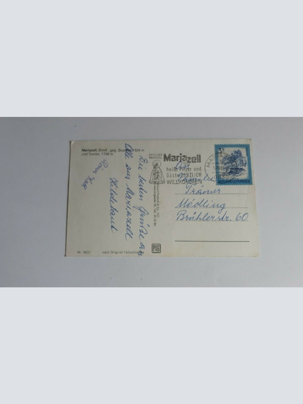 Mariazell geg. Student, 1534m und Tonion, 1700m. 40039 FH