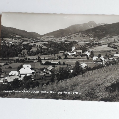 Sommerfrische Krakaudorf, 1172m, Stmk. geg. Preber, 2741m. 40079 Fh ShST
