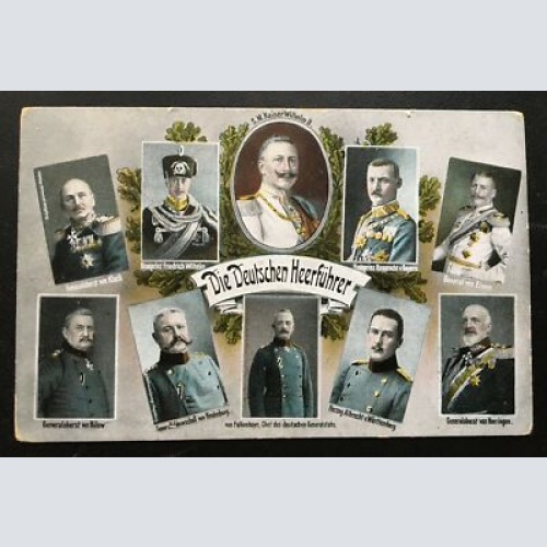 Die Deutschen Heerführer - Collage - Kaiser Soldaten Militär Krieg 400603 TH