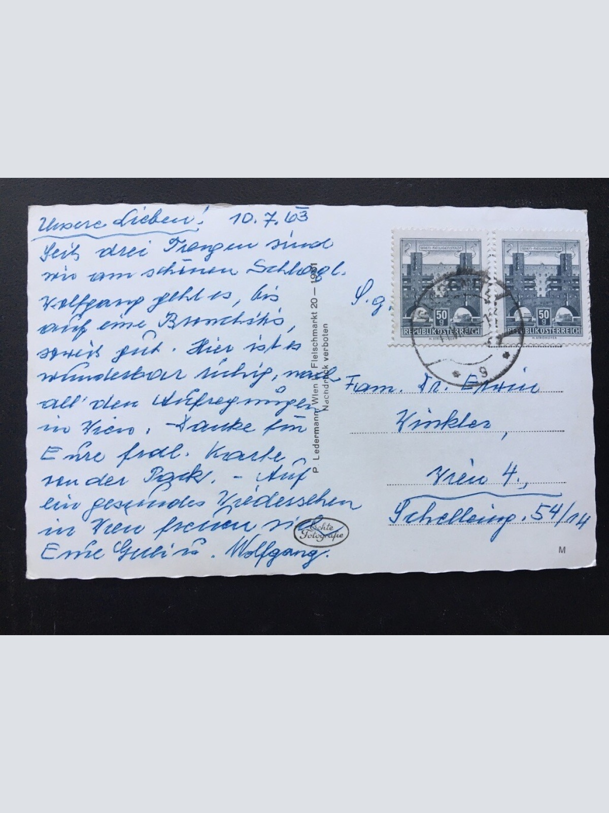 Schloss Wartenstein gegen Schneeberg - Niederösterreich 400390 TH ShNö