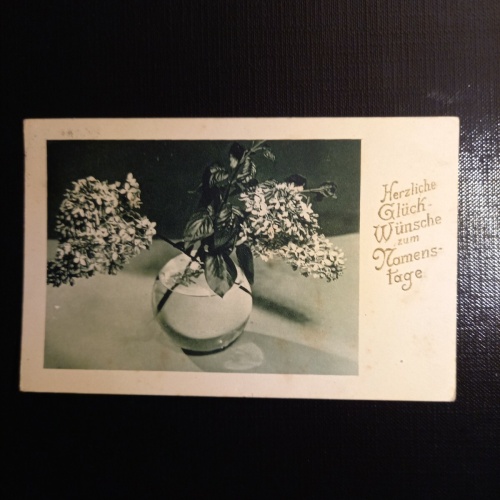 Glückwunschkarte, Flieder im Glas 400309 gr F