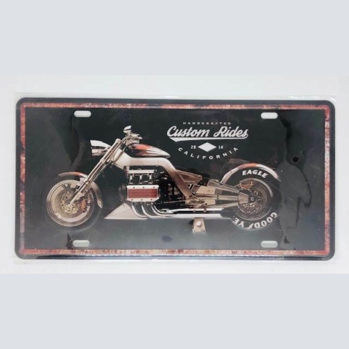 Nostalgie Retro Blechschild Custom Rides, Eagle Goodyear 30x15cm 50083