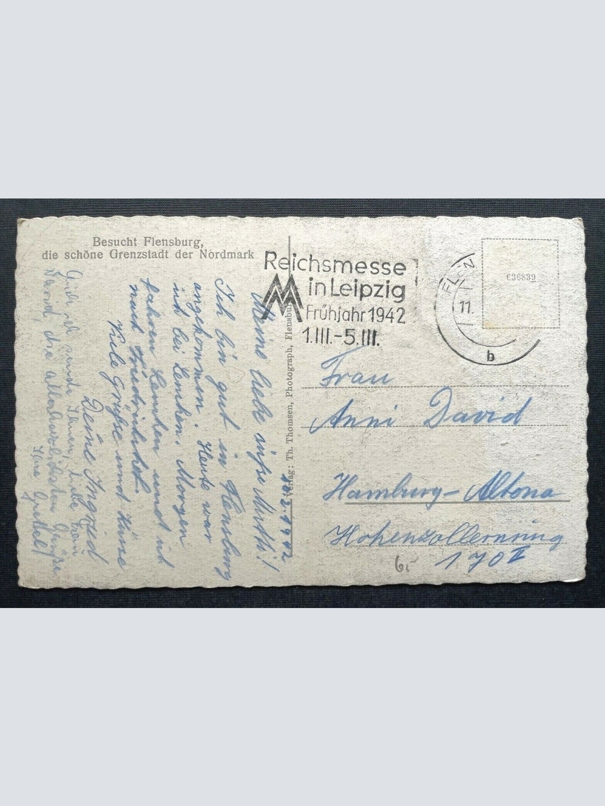 Flensburg Blick von Duburg Stadt Kirche Schleswig-Holstein Deutschland 410157 C