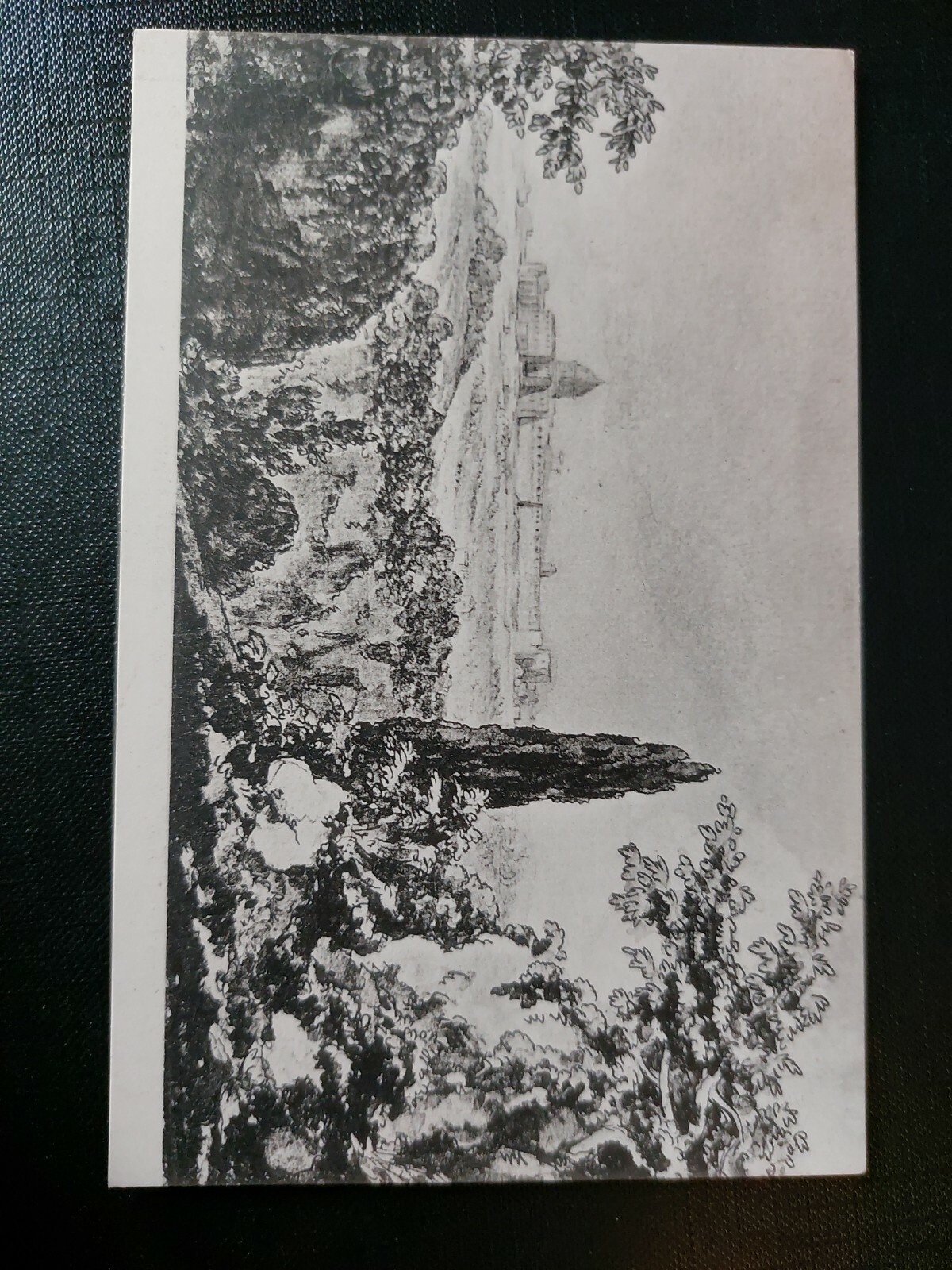 Göthe Zeichnung aus Italien Blick auf St. Peter in Rom 402544 WM