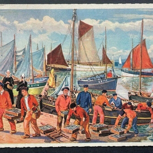 Hafen Fischer Segelschiffe Anlegestelle Ufer Boot Angler Frankreich 410083 TH