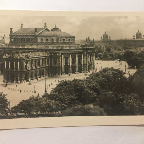 Wien Burgtheater mit Staatsmuseum echt Foto 30086 RU