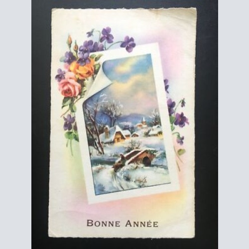 Bonne Annee - Glückliches Neues Jahr - Winterlandschaft 140395 TH