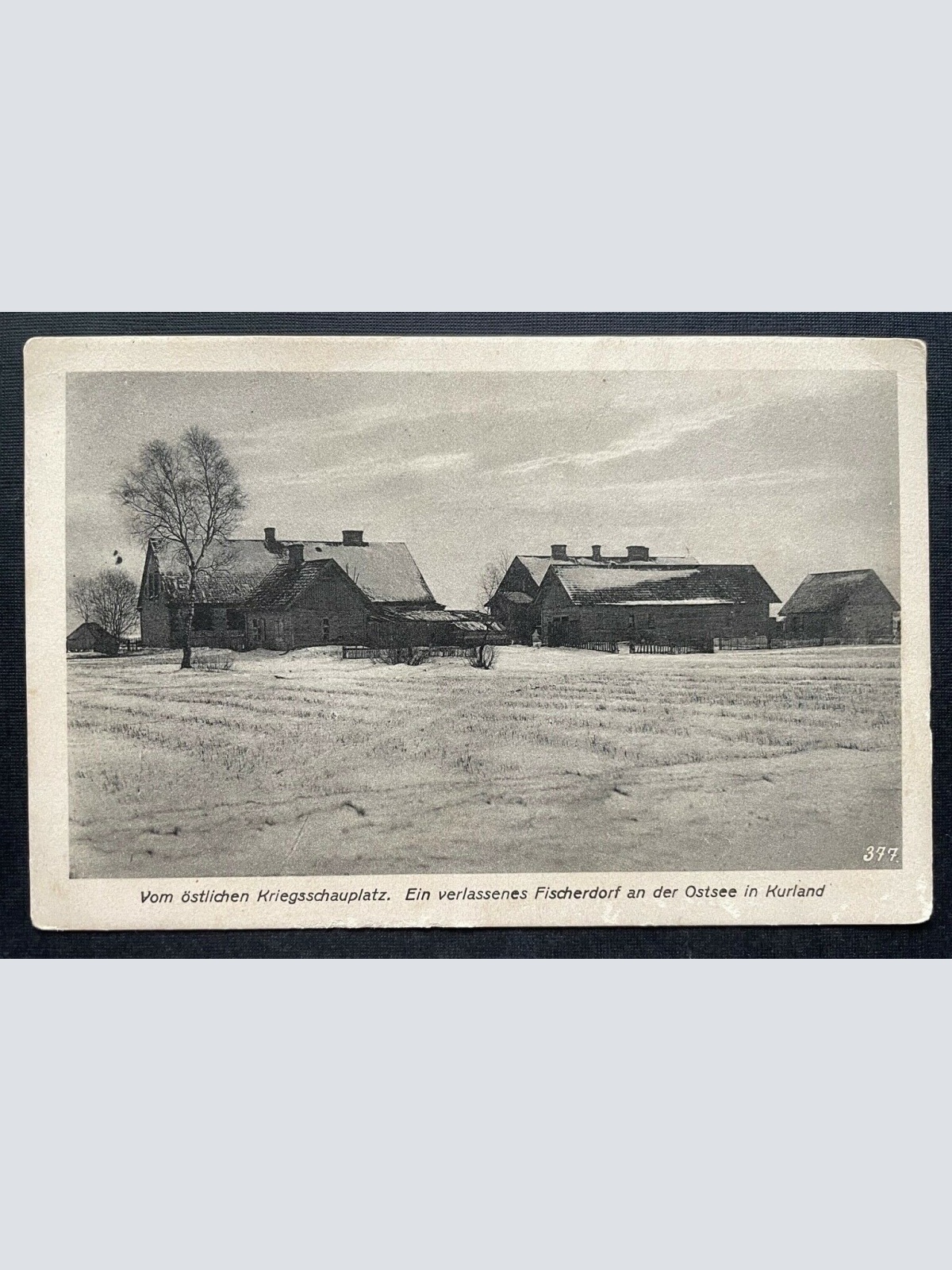 Östlicher Kriegsschauplatz Verl.Fischerdorf Ostsee Kurland Lettland 410115 TH C