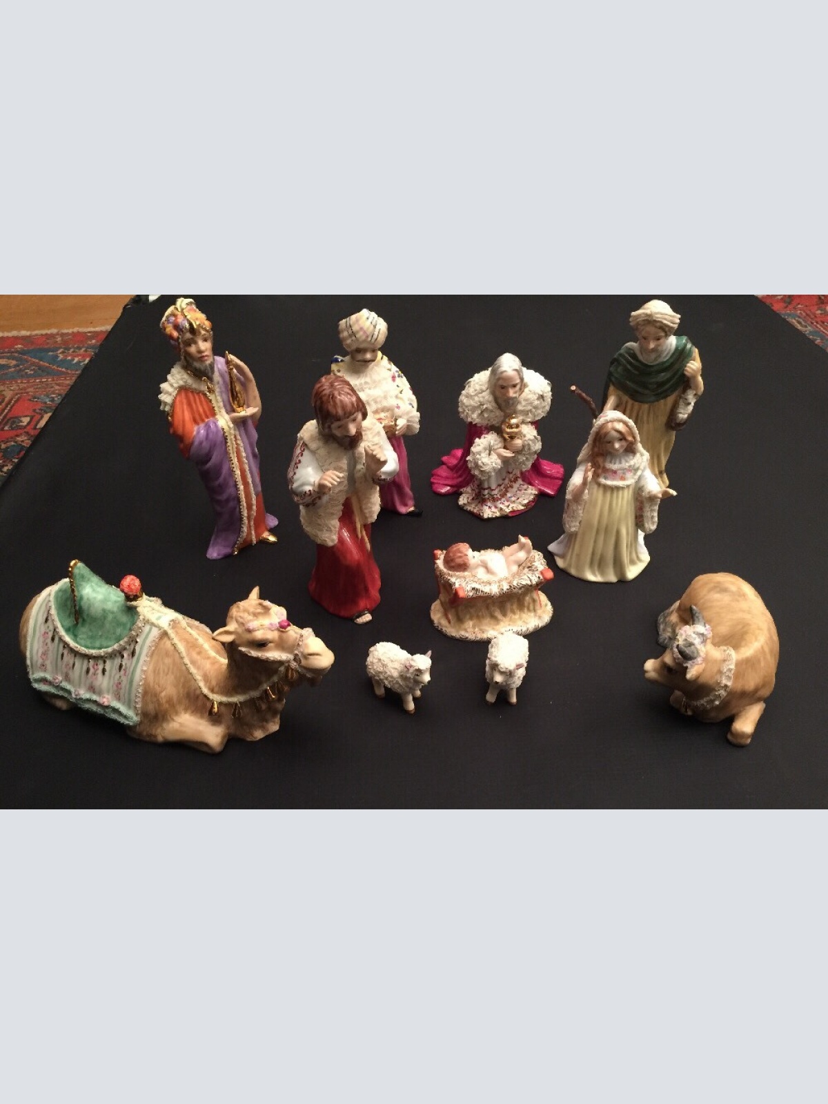 Krippe Porzellan Irish Dresden 11 teilig