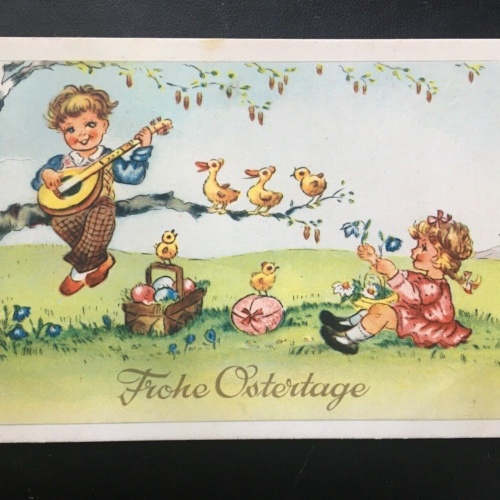 Frohe Ostertage - Kinder feiern mit Küken - Blumenwiese 140398 TH