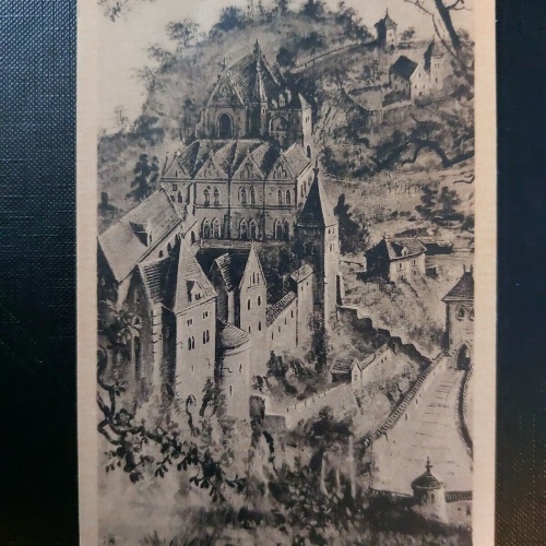 Burg und Kloster Oybin vor der Brande 1577 402562 WM