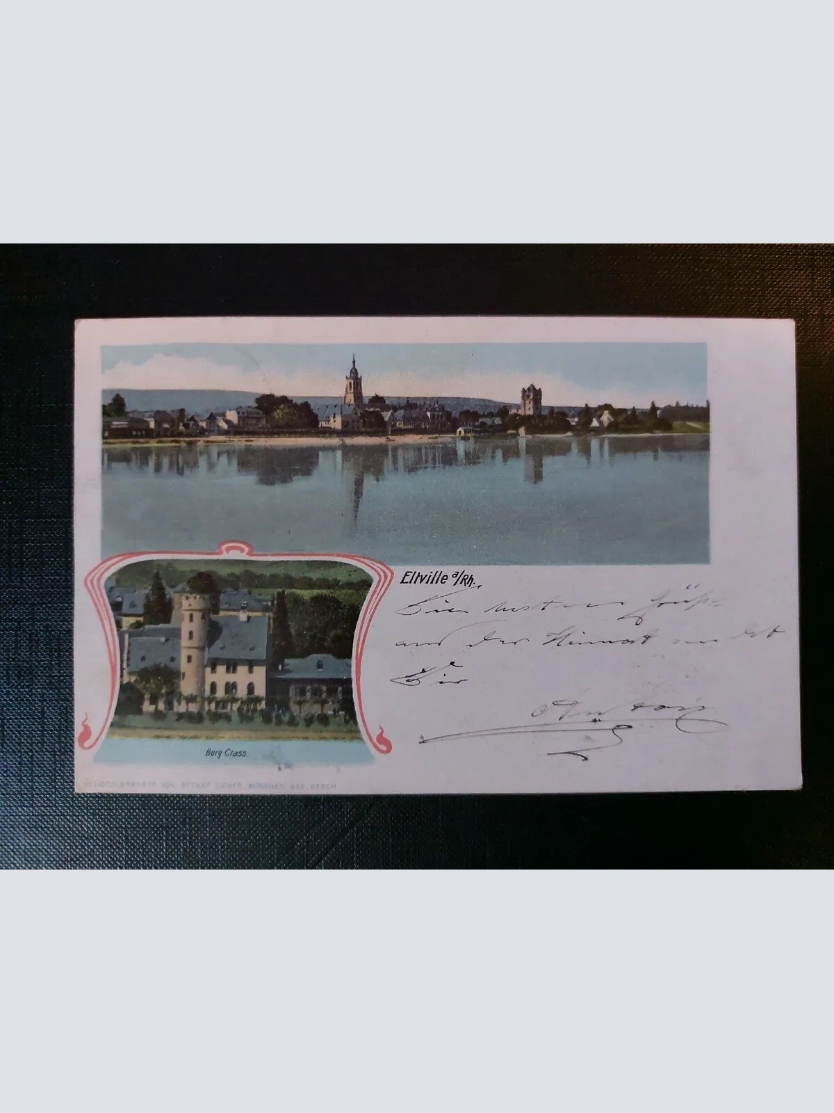 Eltville am Rhein Burg Crass Fluss Kirche 402568 WM F